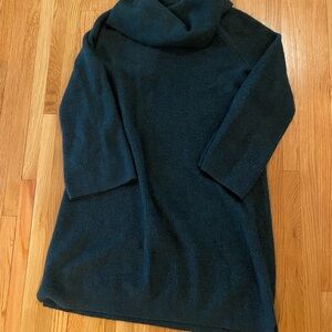Elegant Hunter Green Women's Sweater Dress
